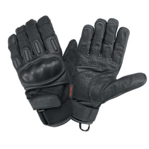 Waterproof Carbon Knuckle Armour Short Black Tactical Glove