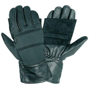 Anatomically Cut Rappelling Leather Tactical Gloves